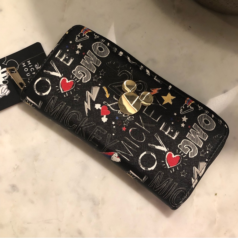 Disney Mickey Mouse Wallet Black. New with Tags